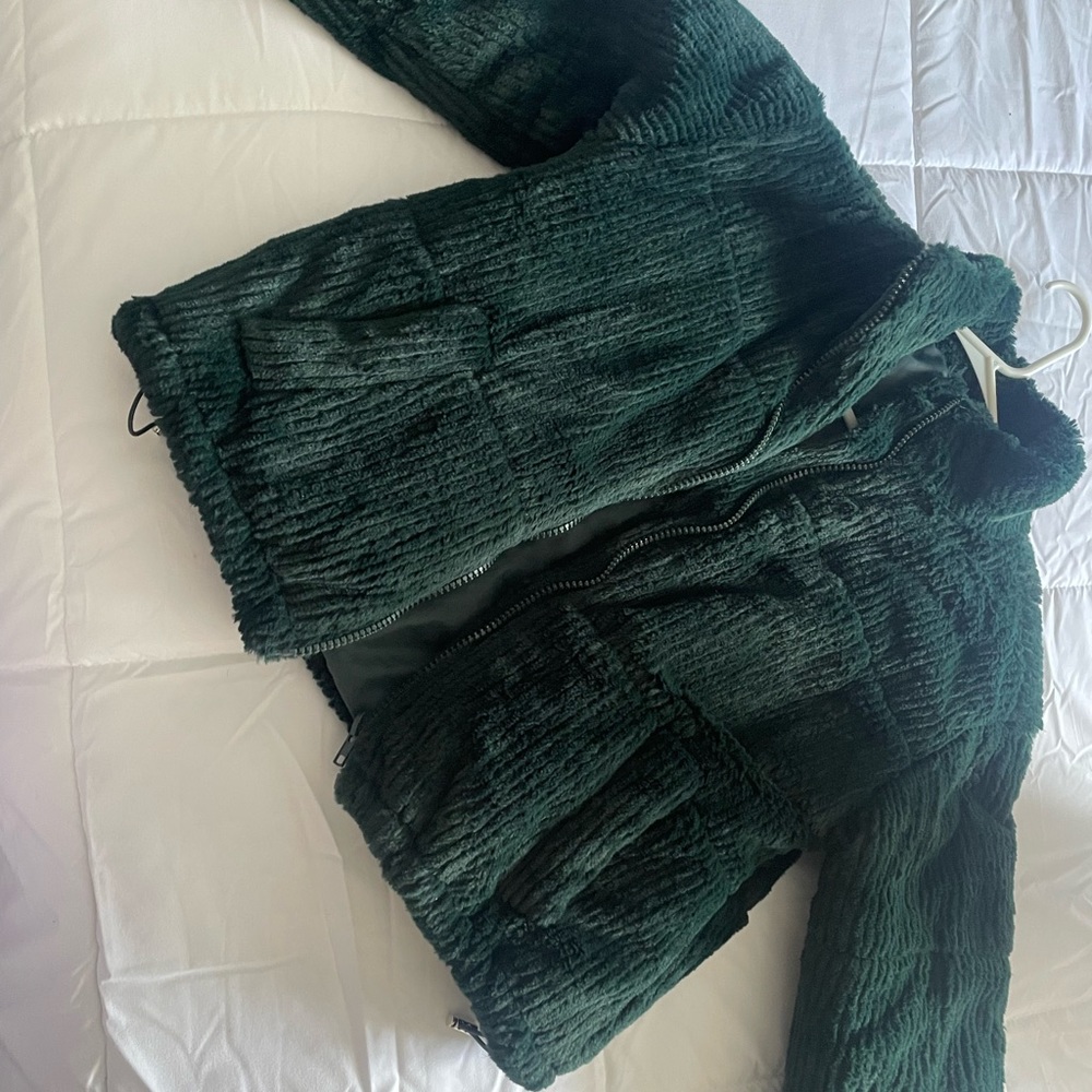 Dark Green Puffer Jacket